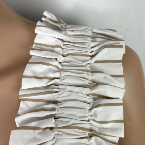 FRAME STRIPED RUFFLE STRAP COTTON TOP - Picture 4 of 11